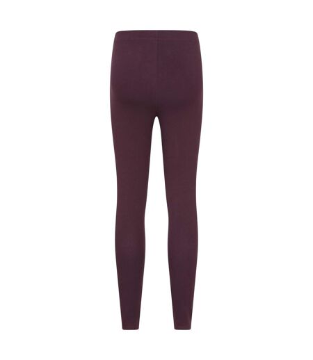 Pack Of 2  Womens/ladies Cotton Blend Midweight Leggings  Berry Mountain Warehouse