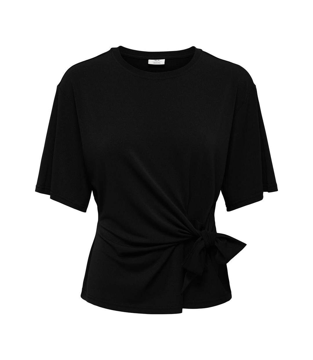 T-Shirt noir femme jdy dea life-1