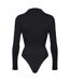 Ladies Essentials Turtle Neck Bodysuit Sculpting Recycled Stretch Fit-2