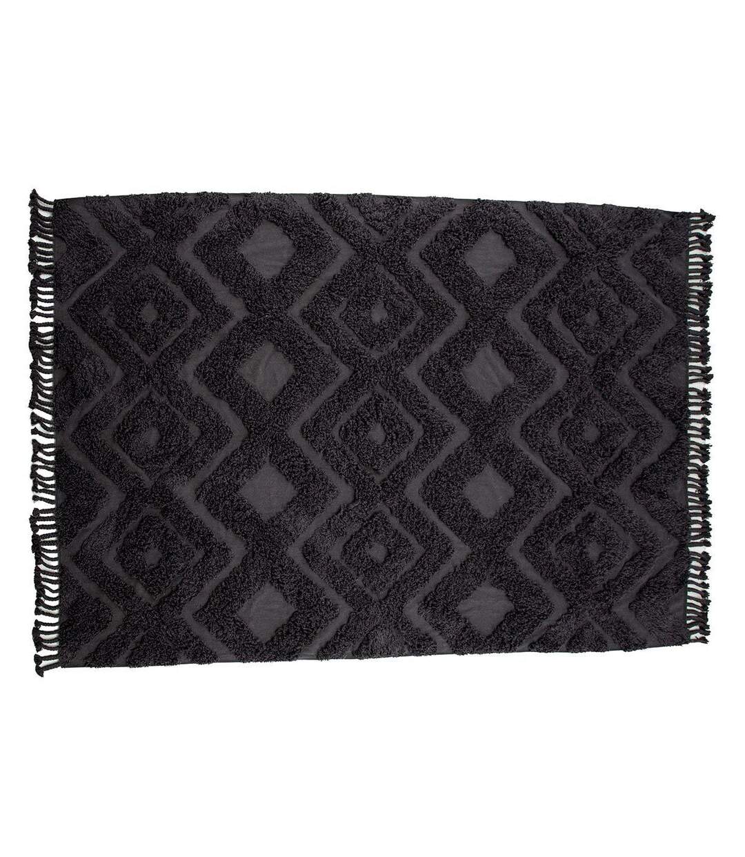 Tapis Déco Tufté Hilma 250x350cm Gris Foncé-1