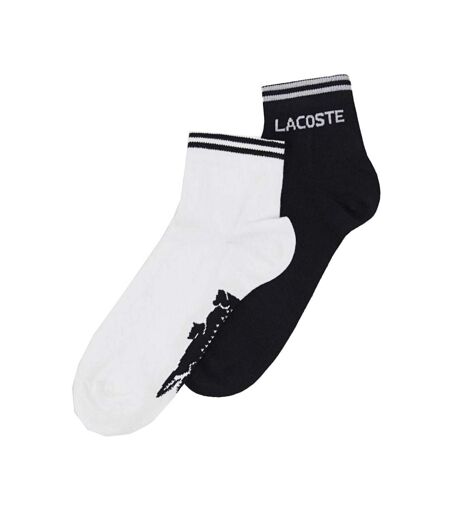X2 paires de chaussettes marine/blanc homme lacoste ra4187 - 43/46