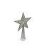 Cimier Déco Avec Paillettes Étoile 38cm Argent-1