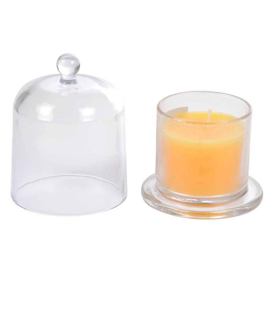 Bougie Parfumée Cloche Romantique 11cm Pêche-2