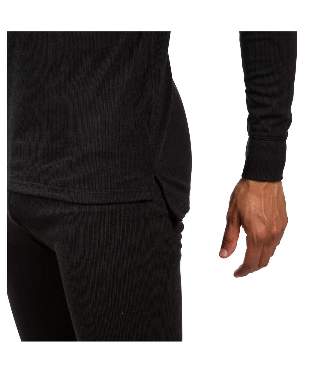 Trespass Adults Unisex Flex360 Base Layer Top (Black) - UTTP945-2