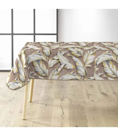 Nappe Toile Cirée Ebany 140x240cm Marron