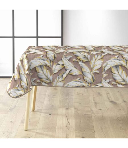 Nappe Toile Cirée Ebany 140x240cm Marron