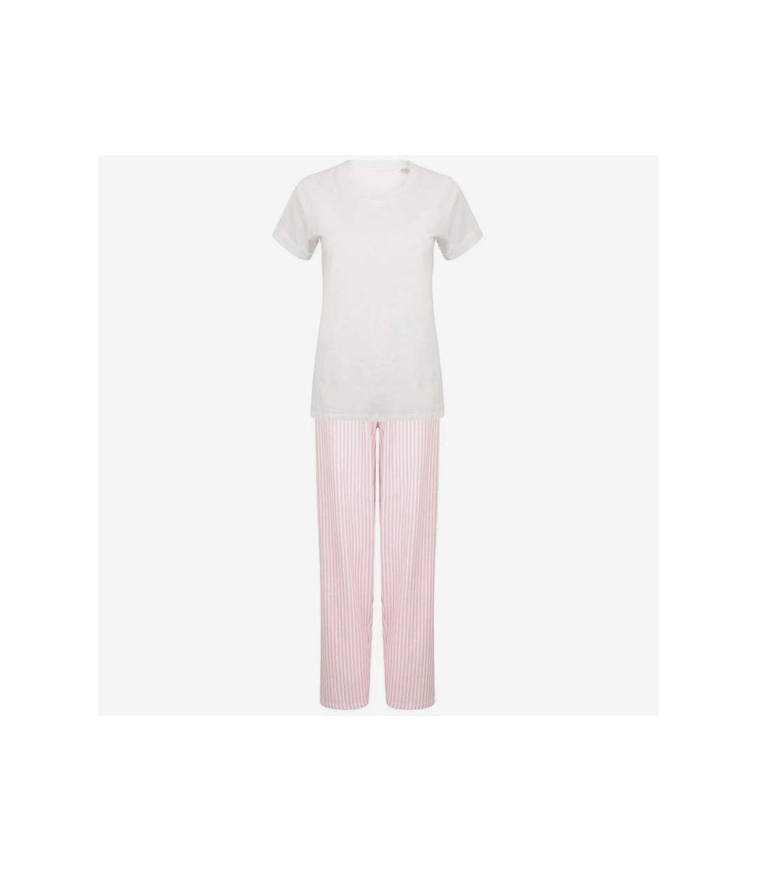 Ensemble de pyjama femme blanc/ rose Towel City