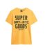 T-shirt jaune/noir homme superdry embroidered-1