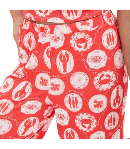 Pantalon Motif/style Imprimé Intégral Femme Rouge I Saw It First