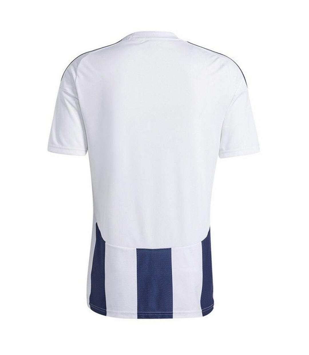 Maillot De Foot Style À Rayures Homme Blanc Bleu Marine Adidas-3