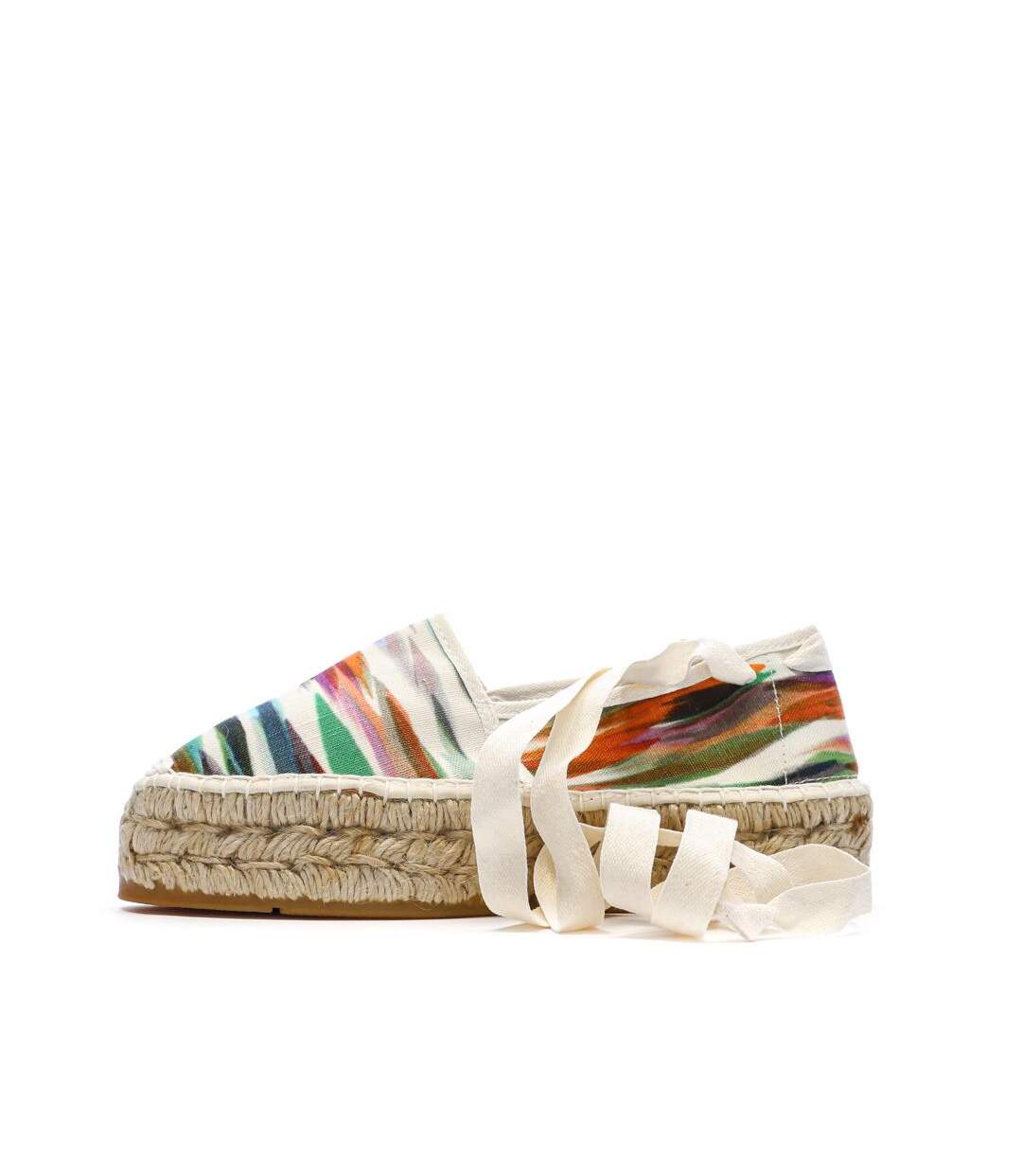 Espadrilles blanches/vertes femme pare gabia la fée-1