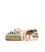 Espadrilles blanches/vertes femme pare gabia la fée-1