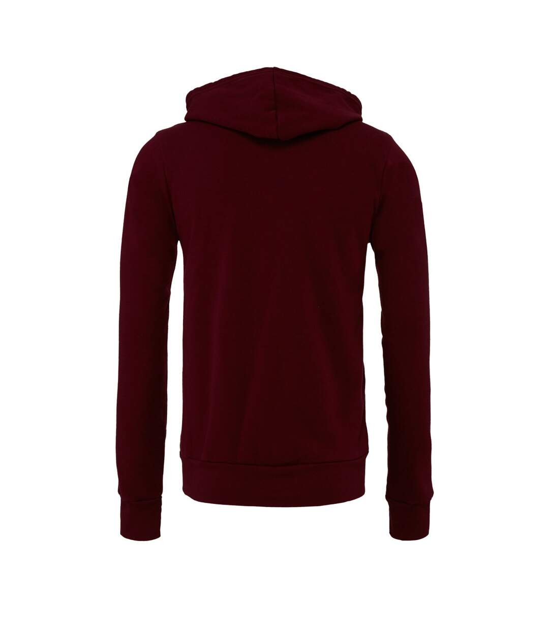 Canvas Sweat À Capuche Et Fermeture Zippée Homme Bordeaux Bella + Canvas-2