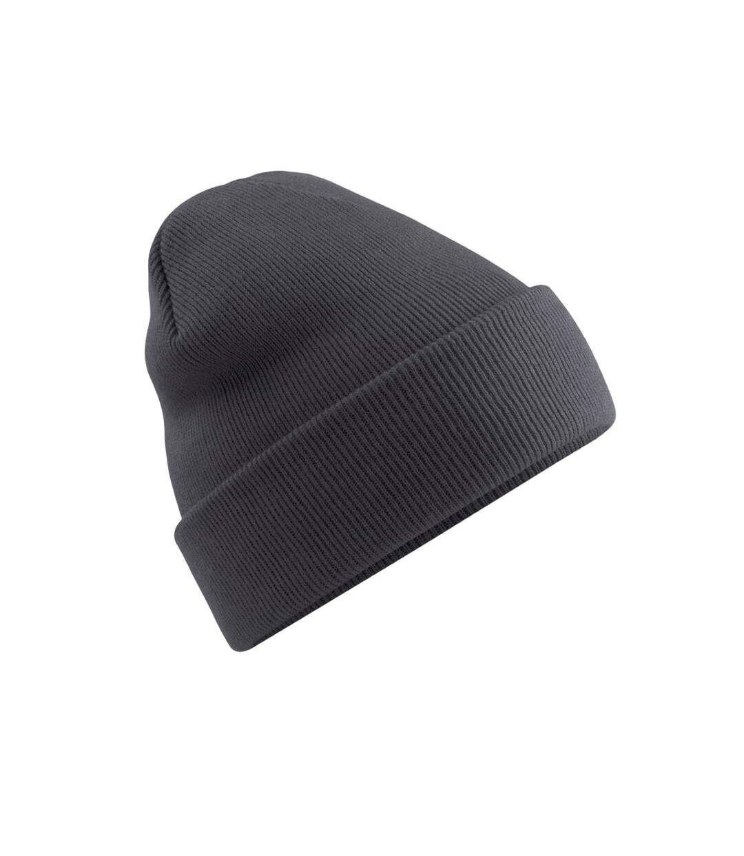 Unisex original cuffed beanie winter hat graphite grey Beechfield-1