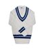 Pull homme blanc / bleu marine / bleu ciel Carta Sport-1