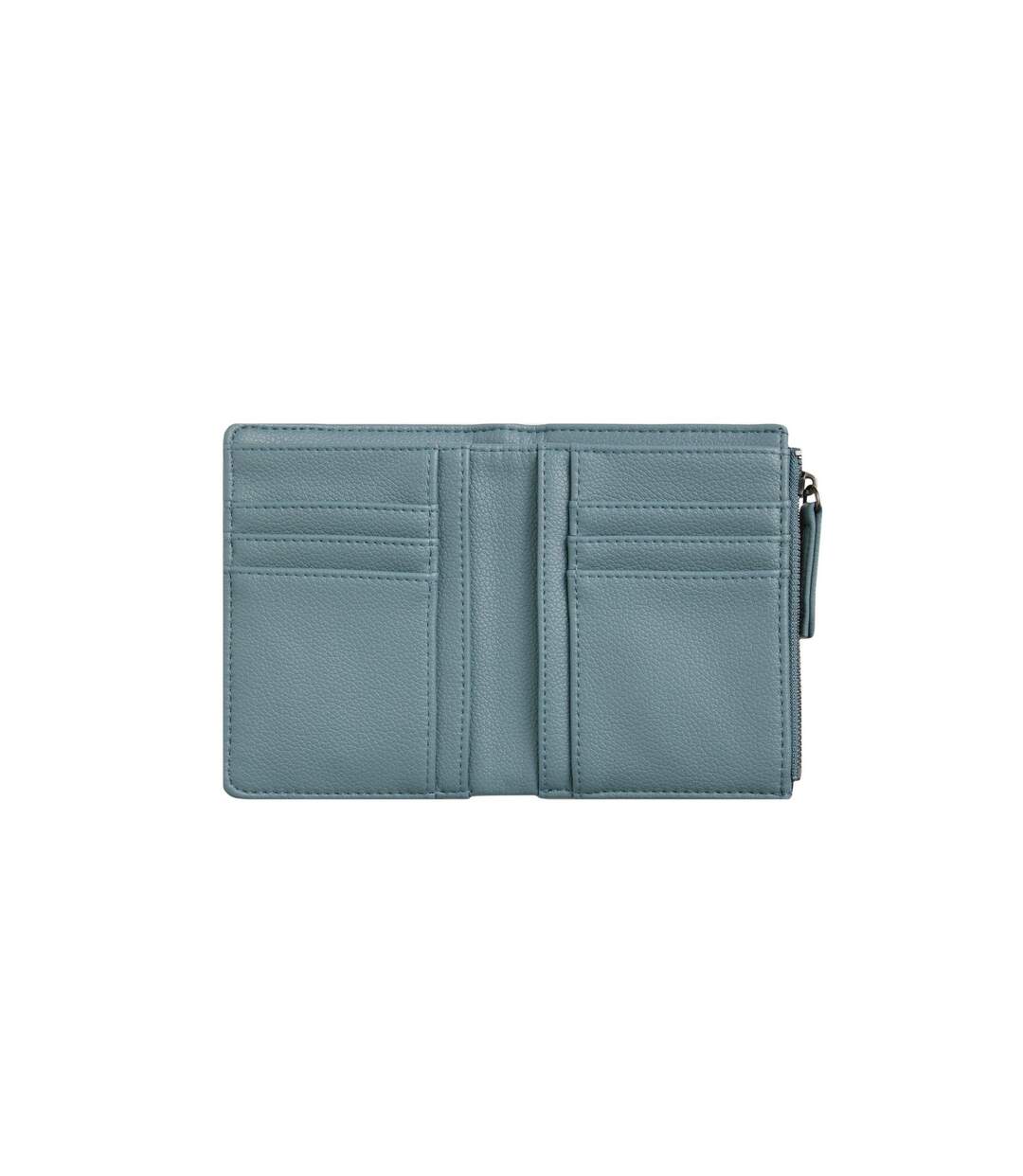Tabytha plain vegan leather coin purse one size mineral blue Weird Fish-4