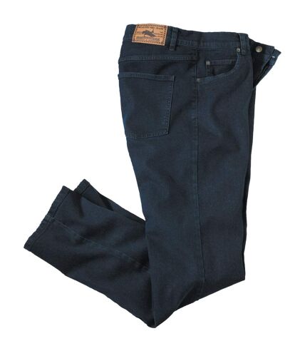 Modré strečové džíny rovného střihu Regular 