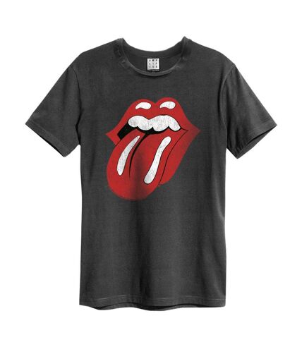 T-shirt tongue era adulte charbon Amplified