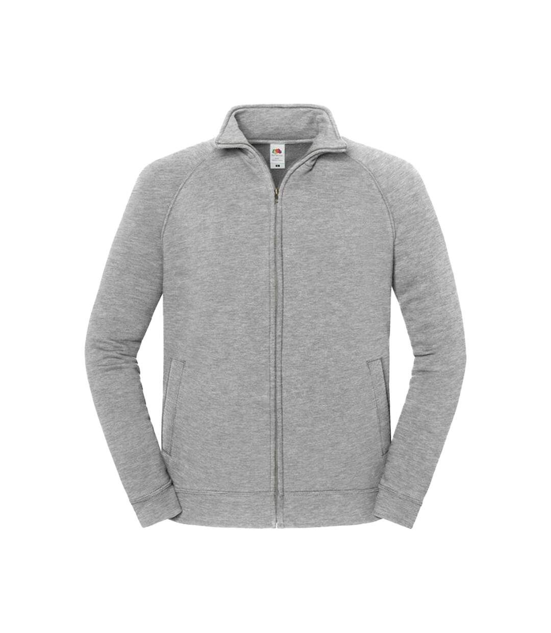 Veste De Survêtement Adulte Gris Clair Chiné Fruit Of The Loom-2