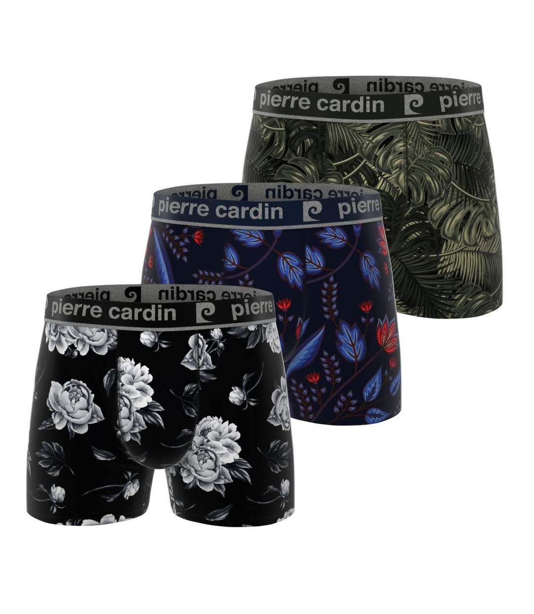 Lot de 3 boxers homme Flowers Pierre Cardin-1
