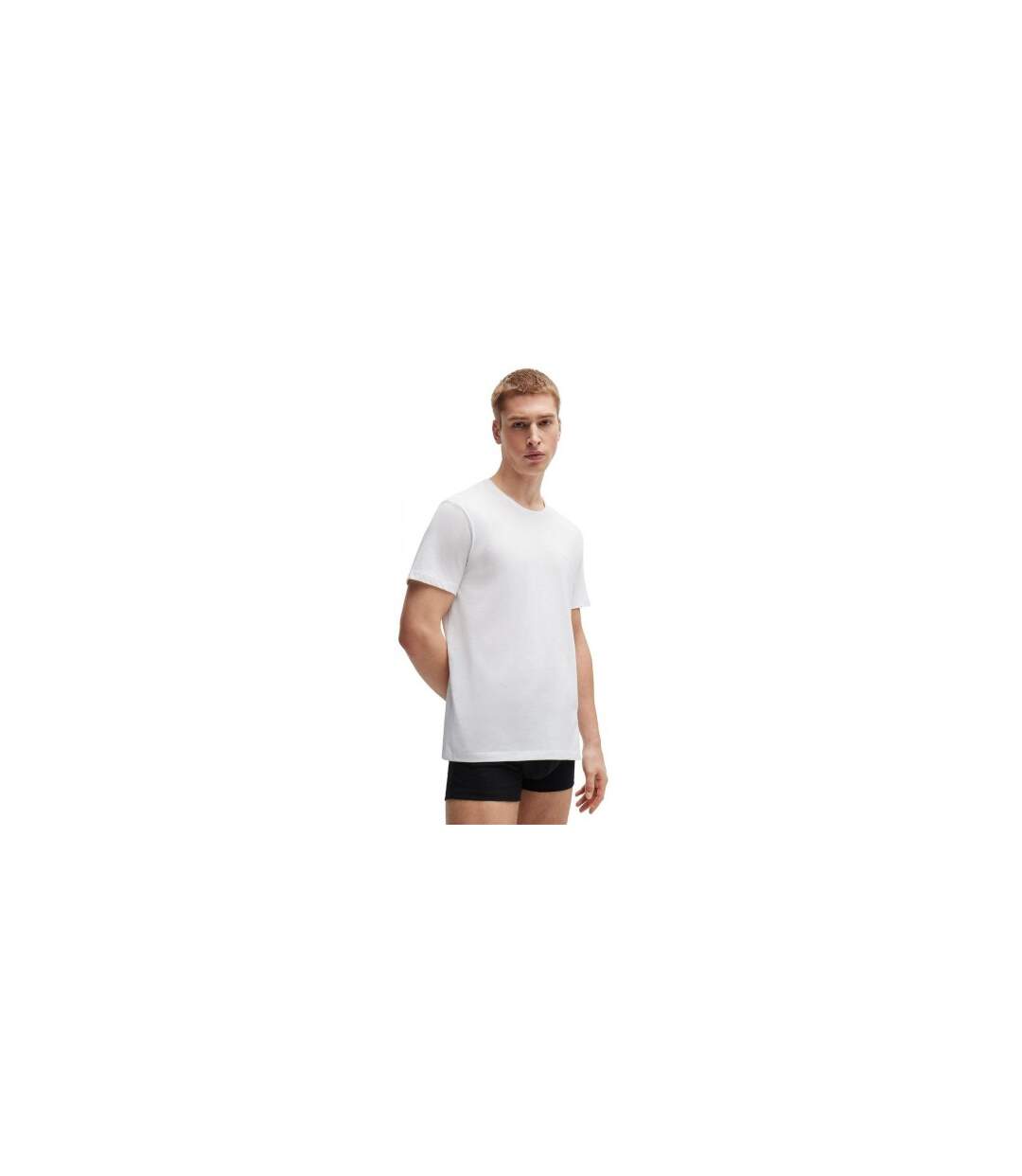 Lot De 2  T-shirts Homme Blanc Boss-1
