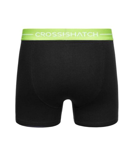 Pack of 5  Mens astral bright boxer shorts  black Crosshatch