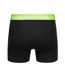 Pack of 5  Mens astral bright boxer shorts  black Crosshatch