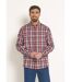Chemise flanelle détails velours, chic-1