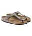 Tongs Gizeh Femme Beige Gris Birkenstock-2