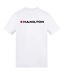 T-shirt Motif/style Formule 1  Homme Blanc Hamilton-1