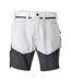 Mens Customised Work Shorts White Stone Grey Mascot-1