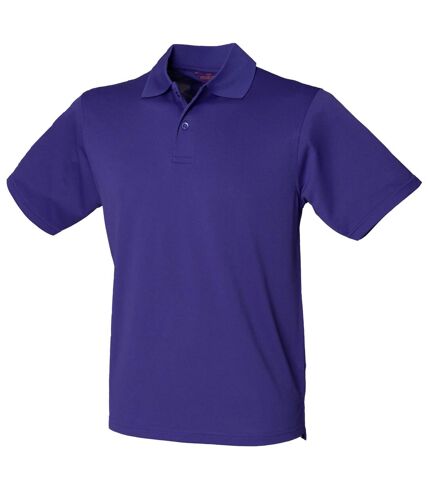 Henbury Mens Coolplus® Pique Polo Shirt (Bright Purple) - UTRW635