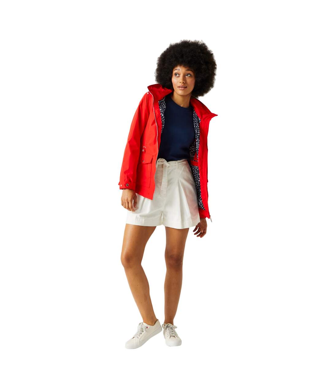 Veste imperméable navassa femme rouge vif Regatta-4