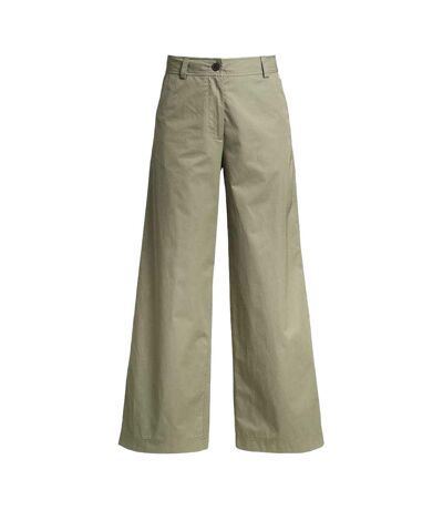 Mens Wide Leg Flared Trousers Amazon Green Parajumpers