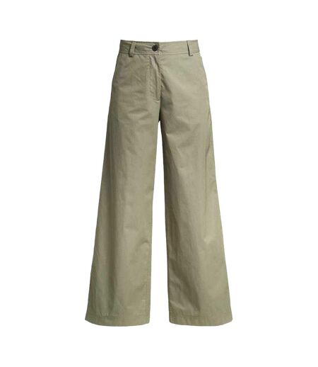 Mens Wide Leg Flared Trousers Amazon Green Parajumpers
