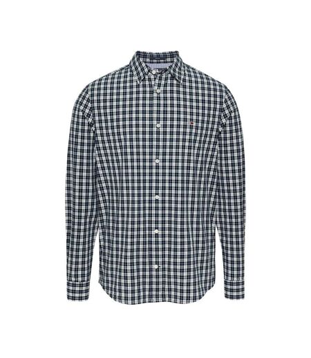Chemise marine/blanc à carreaux homme tommy hilfiger night - l
