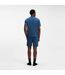 Mens Waffle Knit Pyjama Top Mid Blue Boss-3