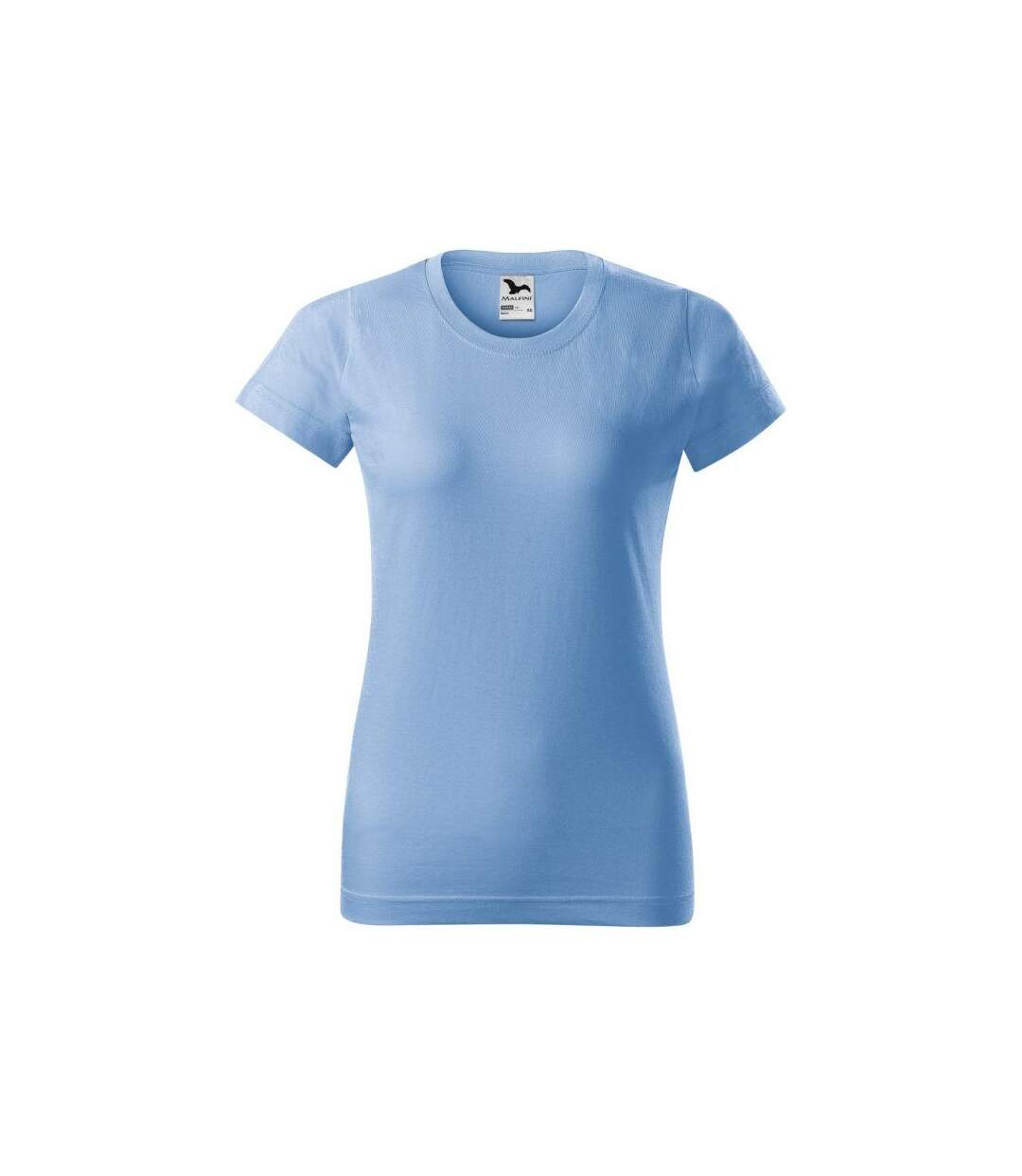 Womens/ladies Basic T-shirt Sky Blue Malfini-3