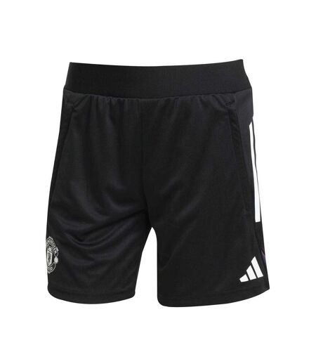 Womens/ladies Manchester United Fc Shorts Black Adidas