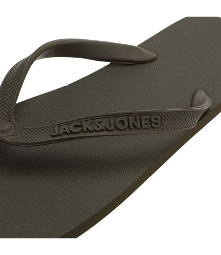 Tongs Basic Homme Noir Gris Foncé Jack And Jones