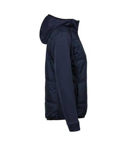 Tee Jay Womens/Ladies Stretch Hooded Jacket (Navy/Navy)