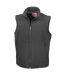 Mens softshell body warmer black/black Result