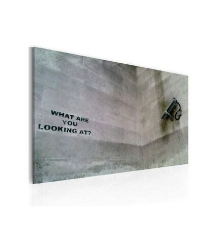 Paris Prix - Tableau qu'est Ce Que Tu Regardes - Banksy 40x60cm