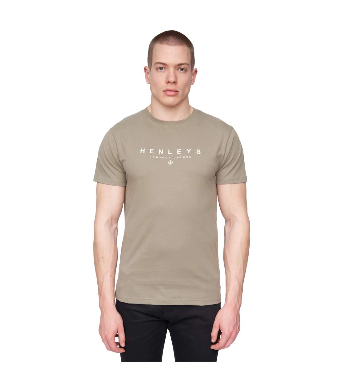 T-shirt ninesix homme vieux vert kaki Henleys-1