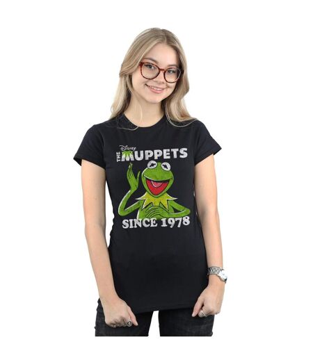 Disney Femme/Les femmes The Muppets Kermit Since 1978 - T-shirt en coton (Noir) - UTBI49019
