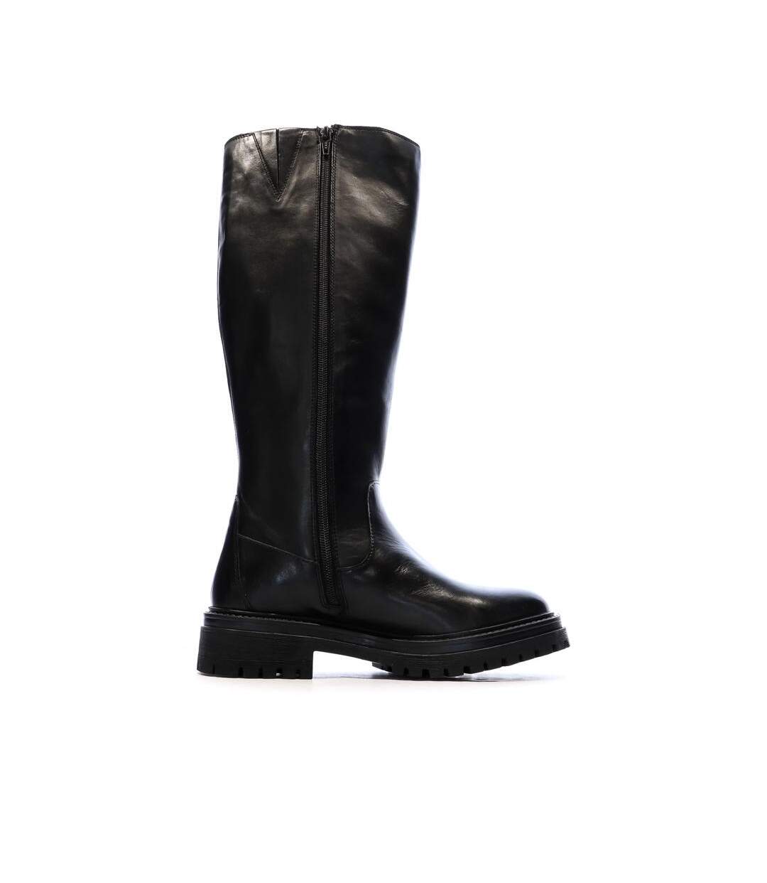 Bottes noires femme geox irideas-2