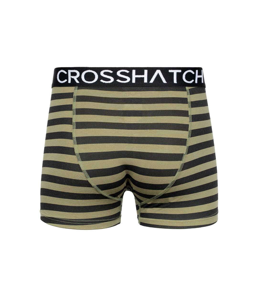 Pack of 3  Mens gridline boxer shorts  green Crosshatch-2