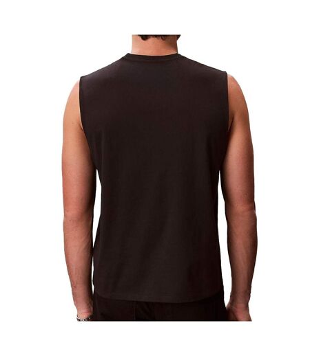 Débardeur noir homme calvin klein jeans badge