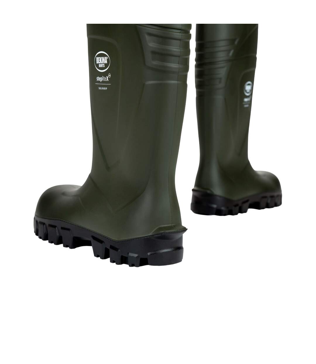 Bottes de pluie steplitex solidgrip o4 adulte vert / noir Bekina-2