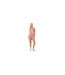 Womens/ladies Leaf Print V Neck Sleeveless Playsuit Pink Brave Soul-1